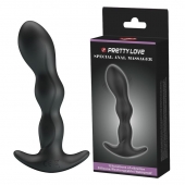 Черный анальный стимулятор простаты с вибрацией Special Anal Massager - 14,5 см. - Baile - в Шахтах купить с доставкой