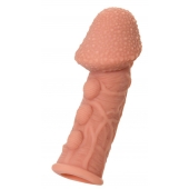 Насадка на фаллос с пузыриками, венками и ребристостью KOKOS Extreme Sleeve 09 - 12,7 см. - KOKOS - в Шахтах купить с доставкой