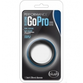 Черно-синее эрекционное кольцо Silicone Go Pro Cock Ring - Blush Novelties - в Шахтах купить с доставкой
