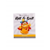 Стимулирующий презерватив-насадка Roll   Ball Banana - Sitabella - купить с доставкой в Шахтах