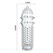 Закрытая прозрачная насадка Crystal sleeve - 14,2 см. - Erowoman-Eroman - в Шахтах купить с доставкой