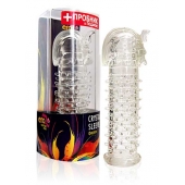 Закрытая прозрачная насадка на пенис Crystal Sleeve Faraon - 13,5 см. - Erowoman-Eroman - в Шахтах купить с доставкой