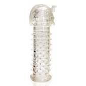 Закрытая прозрачная насадка на пенис Crystal Sleeve Faraon - 13,5 см. - Erowoman-Eroman - в Шахтах купить с доставкой