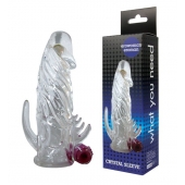 Закрытая прозрачная вибронасадка на пенис Crystal Sleeve Vibe - Erowoman-Eroman - в Шахтах купить с доставкой