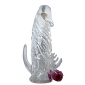 Закрытая прозрачная вибронасадка на пенис Crystal Sleeve Vibe - Erowoman-Eroman - в Шахтах купить с доставкой