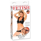 Черный податливый страпон Posable Partner Strap-On - 17,8 см. - Pipedream - купить с доставкой в Шахтах