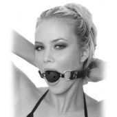 Черный кляп с дырочками Breathable Ball Gag - Pipedream - купить с доставкой в Шахтах
