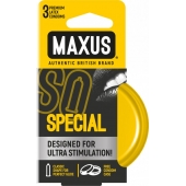 Презервативы с точками и рёбрами в железном кейсе MAXUS Special - 3 шт. - Maxus - купить с доставкой в Шахтах