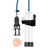 Прозрачная вакуумная вибропомпа Sex Expert с насадкой-вагиной - Sex Expert - в Шахтах купить с доставкой