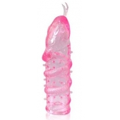 Закрытая рельефная насадка Crystal sleeve snakes в виде змеи с усиками - 14 см. - Erowoman-Eroman - в Шахтах купить с доставкой