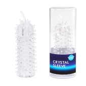 Закрытая рельефная насадка Crystal sleeve с усиками - 12 см. - Erowoman-Eroman - в Шахтах купить с доставкой