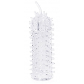 Закрытая рельефная насадка Crystal sleeve с усиками - 12 см. - Erowoman-Eroman - в Шахтах купить с доставкой