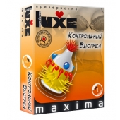 Презерватив LUXE Maxima  Контрольный Выстрел  - 1 шт. - Luxe - купить с доставкой в Шахтах