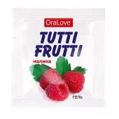 Пробник гель-смазки Tutti-frutti с малиновым вкусом - 4 гр. - Биоритм - купить с доставкой в Шахтах
