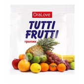 Пробник гель-смазки Tutti-frutti со вкусом тропических фруктов - 4 гр. - Биоритм - купить с доставкой в Шахтах