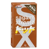 Презервативы Sagami Xtreme FEEL UP с точечной текстурой и линиями прилегания - 10 шт. - Sagami - купить с доставкой в Шахтах