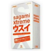 Ультратонкие презервативы Sagami Xtreme SUPERTHIN - 15 шт. - Sagami - купить с доставкой в Шахтах