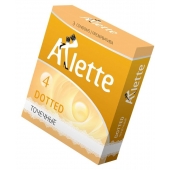 Презервативы Arlette Dotted с точечной текстурой - 3 шт. - Arlette - купить с доставкой в Шахтах