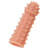 Телесная реалистичная насадка KOKOS Extreme Sleeve 03 с дополнительной стимуляцией - 12,7 см. - KOKOS - в Шахтах купить с доставкой