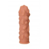 Телесная реалистичная насадка KOKOS Extreme Sleeve 11 с дополнительной стимуляцией - 12,7 см. - KOKOS - в Шахтах купить с доставкой