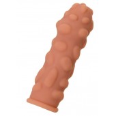 Телесная реалистичная насадка KOKOS Extreme Sleeve 11 с дополнительной стимуляцией - 12,7 см. - KOKOS - в Шахтах купить с доставкой