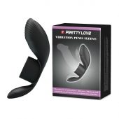 Черное кольцо на пенис с вибрацией Vibration Penis Sleeve - Baile - в Шахтах купить с доставкой
