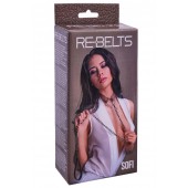 Коричневый поводок и чокер с кольцом Sofi - Rebelts - купить с доставкой в Шахтах