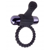 Черное эрекционное виброкольцо Vibrating Silicone Super Ring - Pipedream - в Шахтах купить с доставкой