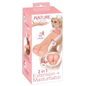 Телесная насадка-мастурбатор 2-in-1 Extension Masturbator - 21 см. - Orion - в Шахтах купить с доставкой