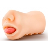 Телесный мастурбатор-ротик с язычком Oral Anne - Blush Novelties - в Шахтах купить с доставкой