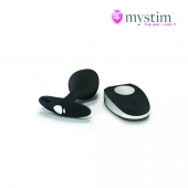Черная пробка Mystim Rocking Vibe S с возможностью подключения к электростимулятору - 9,7 см. - MyStim - купить с доставкой в Шахтах
