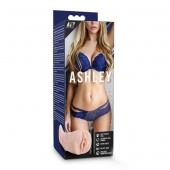 Телесный мастурбатор-вагина с вибропулей Ashley - Blush Novelties - в Шахтах купить с доставкой