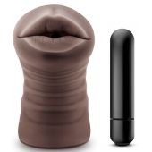Коричневый мастурбатор-ротик Heather - Blush Novelties - в Шахтах купить с доставкой