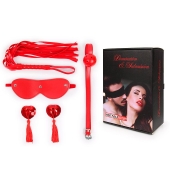 Пикантный набор БДСМ из 4 предметов в красном цвете - Notabu - купить с доставкой в Шахтах