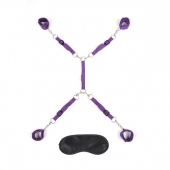 Фиолетовый набор фиксаций на кровати Classic Bedspreader - Lux Fetish - купить с доставкой в Шахтах