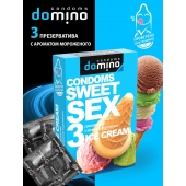 Презервативы для орального секса DOMINO Sweet Sex с ароматом мороженого - 3 шт. - Domino - купить с доставкой в Шахтах