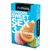 Презервативы для орального секса DOMINO Sweet Sex с ароматом мороженого - 3 шт. - Domino - купить с доставкой в Шахтах
