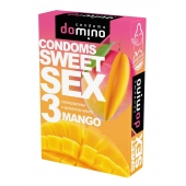 Презервативы для орального секса DOMINO Sweet Sex с ароматом манго - 3 шт. - Domino - купить с доставкой в Шахтах