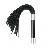 Черная плеть Easytoys Flogger With Metal Grip - 38 см. - Easy toys - купить с доставкой в Шахтах