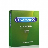 Текстурированные презервативы Torex  С точками  - 3 шт. - Torex - купить с доставкой в Шахтах