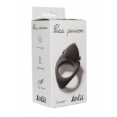 Черное эрекционное виброкольцо Pure Passion Sunset - Lola Games - в Шахтах купить с доставкой