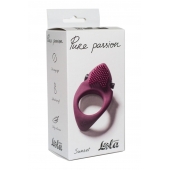Бордовое эрекционное виброкольцо Pure Passion Sunset - Lola Games - в Шахтах купить с доставкой