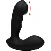 Черный стимулятор простаты Alpha-Pro 7X P-Milker Silicone Prostate Stimulator with Milking Bead - XR Brands - в Шахтах купить с доставкой