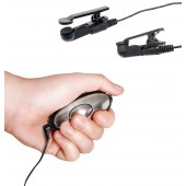 Черные электрические зажимы для сосков Shock Therapy Nipple Clamps - Pipedream - купить с доставкой в Шахтах