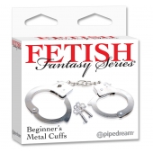 Металлические наручники Beginner s Metal Cuffs - Pipedream - купить с доставкой в Шахтах
