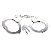 Металлические наручники Beginner s Metal Cuffs - Pipedream - купить с доставкой в Шахтах