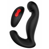 Черный вибромассажер простаты SWIRLING P-PLEASER - Dream Toys - в Шахтах купить с доставкой