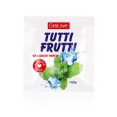 Пробник гель-смазки Tutti-frutti со вкусом мяты - 4 гр. - Биоритм - купить с доставкой в Шахтах