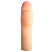 Телесная насадка-удлинитель на пенис PERFORMANCE 1.5INCH COCK XTENDER - 16 см. - Blush Novelties - в Шахтах купить с доставкой