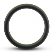Черно-зеленое эрекционное кольцо Silicone Go Pro Cock Ring - Blush Novelties - в Шахтах купить с доставкой